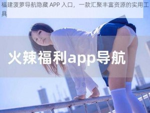 福建菠萝导航隐藏 APP 入口，一款汇聚丰富资源的实用工具