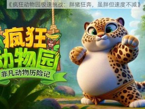 《疯狂动物园极速挑战：胖猪狂奔，虽胖但速度不减》