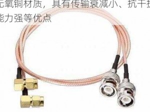 75 欧 rf 射频线，采用高纯度无氧铜材质，具有传输衰减小、抗干扰能力强等优点