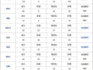 明日之后枪械实力大比拼：全新武器排行榜揭示可用枪支一览表