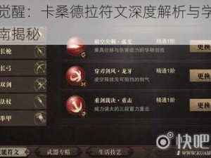 猎魂觉醒：卡桑德拉符文深度解析与学习方法指南揭秘