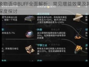 万象物语中BUFF全面解析：常见增益效果及其作用深度探讨