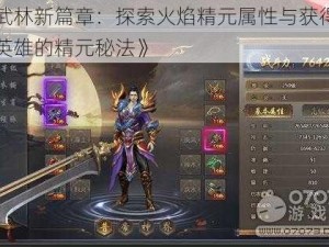 《武林新篇章：探索火焰精元属性与获得功夫英雄的精元秘法》