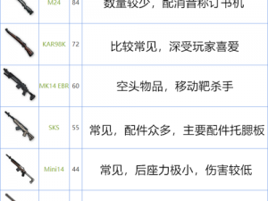 和平精英装备最新价格表全面解析：从枪械到护甲的全方位价格一览