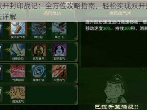 揭秘双开封印战记：全方位攻略指南，轻松实现双开挂机游戏玩法详解