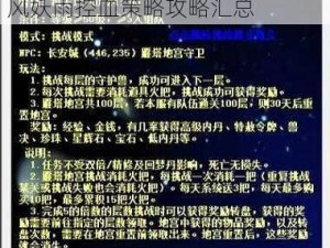 梦幻西游三维版：大雁塔地宫妖风妖雨控血策略攻略汇总