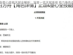 明日方舟塑心技能天赋全解析：深度一览天赋系统 助力角色成长之路