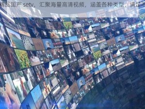 亚洲精品国产 setv，汇聚海量高清视频，涵盖各种类型，满足不同需求