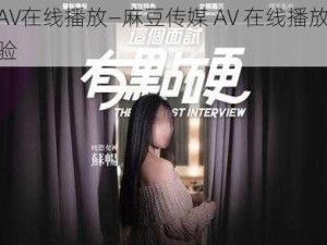 麻豆传媒AV在线播放—麻豆传媒 AV 在线播放：带来极致视觉体验