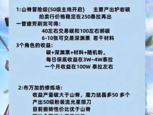 千秋辞零氪完美开局攻略：起步策略与资源利用之道