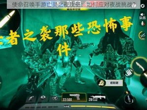 使命召唤手游亡灵之夜攻略：如何应对夜战挑战？