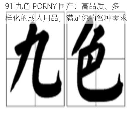 91 九色 PORNY 国产：高品质、多样化的成人用品，满足你的各种需求