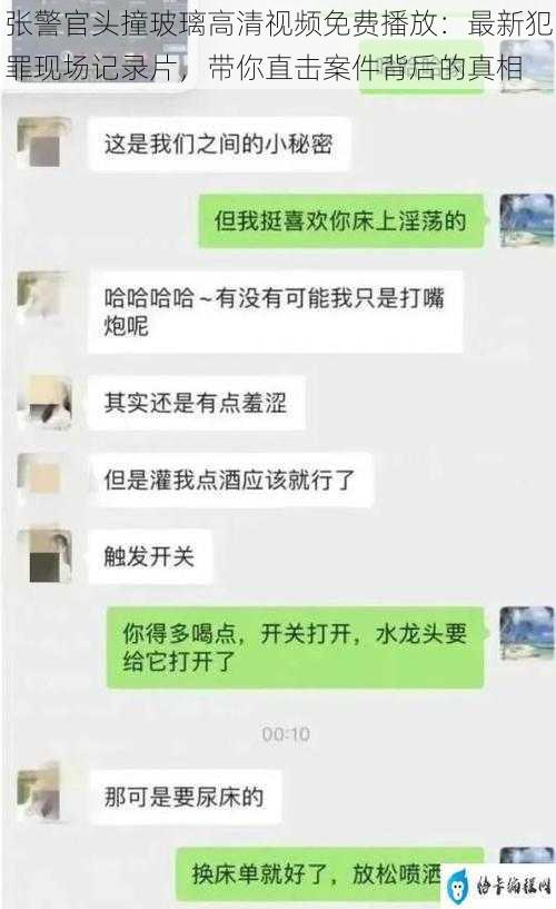 张警官头撞玻璃高清视频免费播放：最新犯罪现场记录片，带你直击案件背后的真相