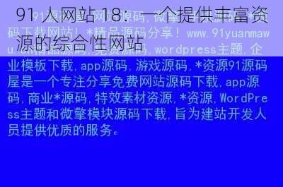 91 人网站 18：一个提供丰富资源的综合性网站