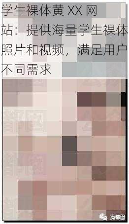 学生裸体黄 XX 网站：提供海量学生裸体照片和视频，满足用户不同需求