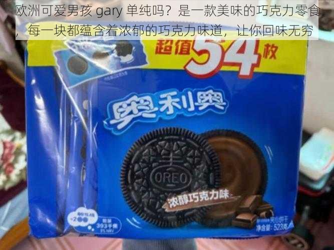 欧洲可爱男孩 gary 单纯吗？是一款美味的巧克力零食，每一块都蕴含着浓郁的巧克力味道，让你回味无穷