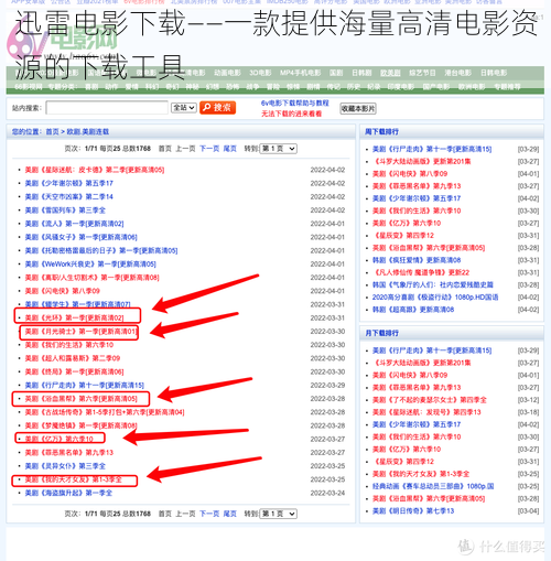 迅雷电影下载——一款提供海量高清电影资源的下载工具