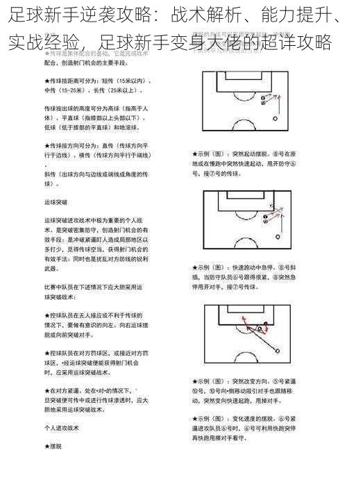 足球新手逆袭攻略：战术解析、能力提升、实战经验，足球新手变身大佬的超详攻略