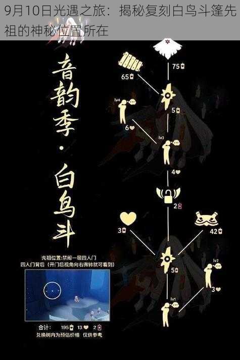 9月10日光遇之旅：揭秘复刻白鸟斗篷先祖的神秘位置所在