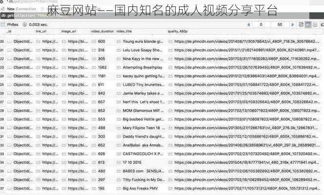 麻豆网站——国内知名的成人视频分享平台