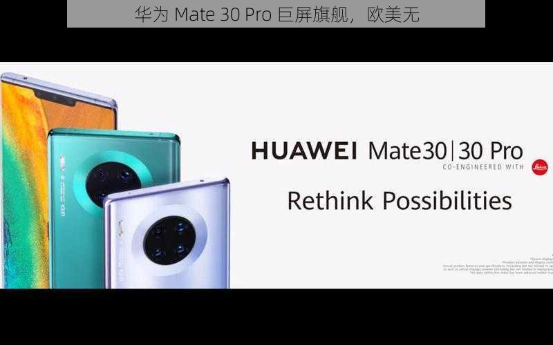 华为 Mate 30 Pro 巨屏旗舰，欧美无