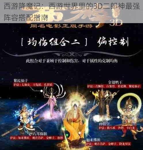 西游降魔记：西游世界里的3D二郎神最强阵容搭配指南