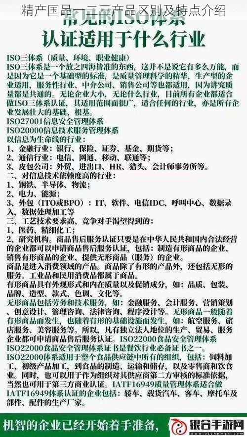 精产国品一二三产品区别及特点介绍