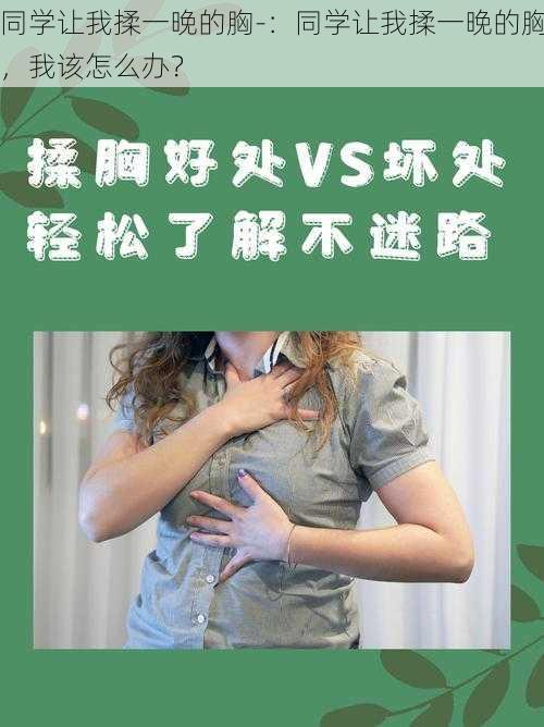 同学让我揉一晚的胸-：同学让我揉一晚的胸，我该怎么办？