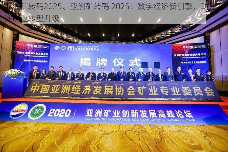 亚洲矿转码2025、亚洲矿转码 2025：数字经济新引擎，助力亚洲矿业转型升级