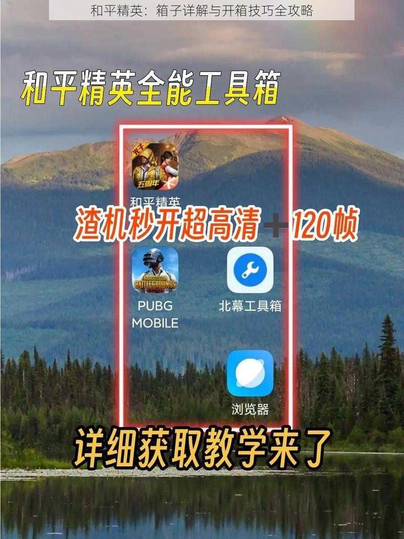 和平精英：箱子详解与开箱技巧全攻略