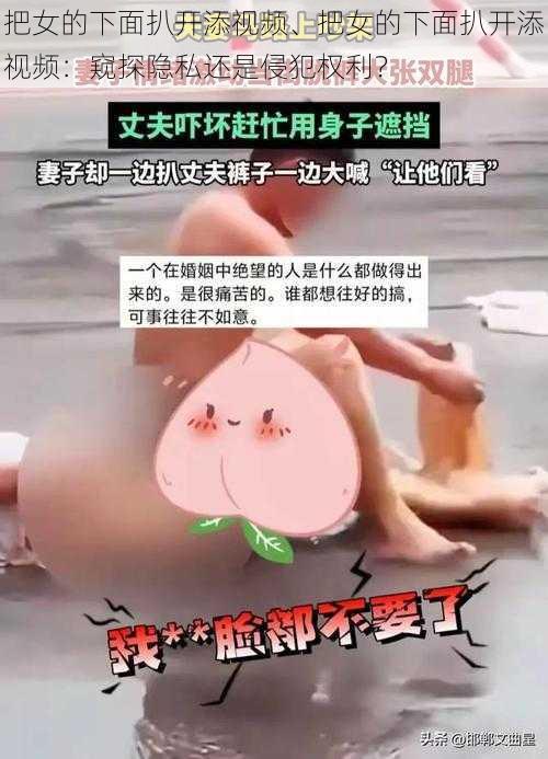 把女的下面扒开添视频、把女的下面扒开添视频：窥探隐私还是侵犯权利？