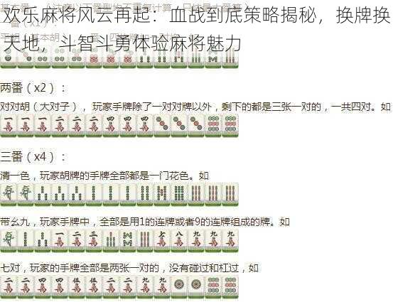 欢乐麻将风云再起：血战到底策略揭秘，换牌换天地，斗智斗勇体验麻将魅力