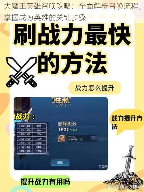 大魔王英雄召唤攻略：全面解析召唤流程，掌握成为英雄的关键步骤