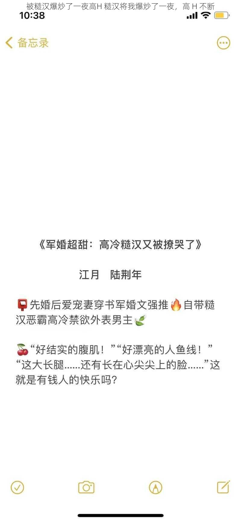 被糙汉爆炒了一夜高H 糙汉将我爆炒了一夜，高 H 不断