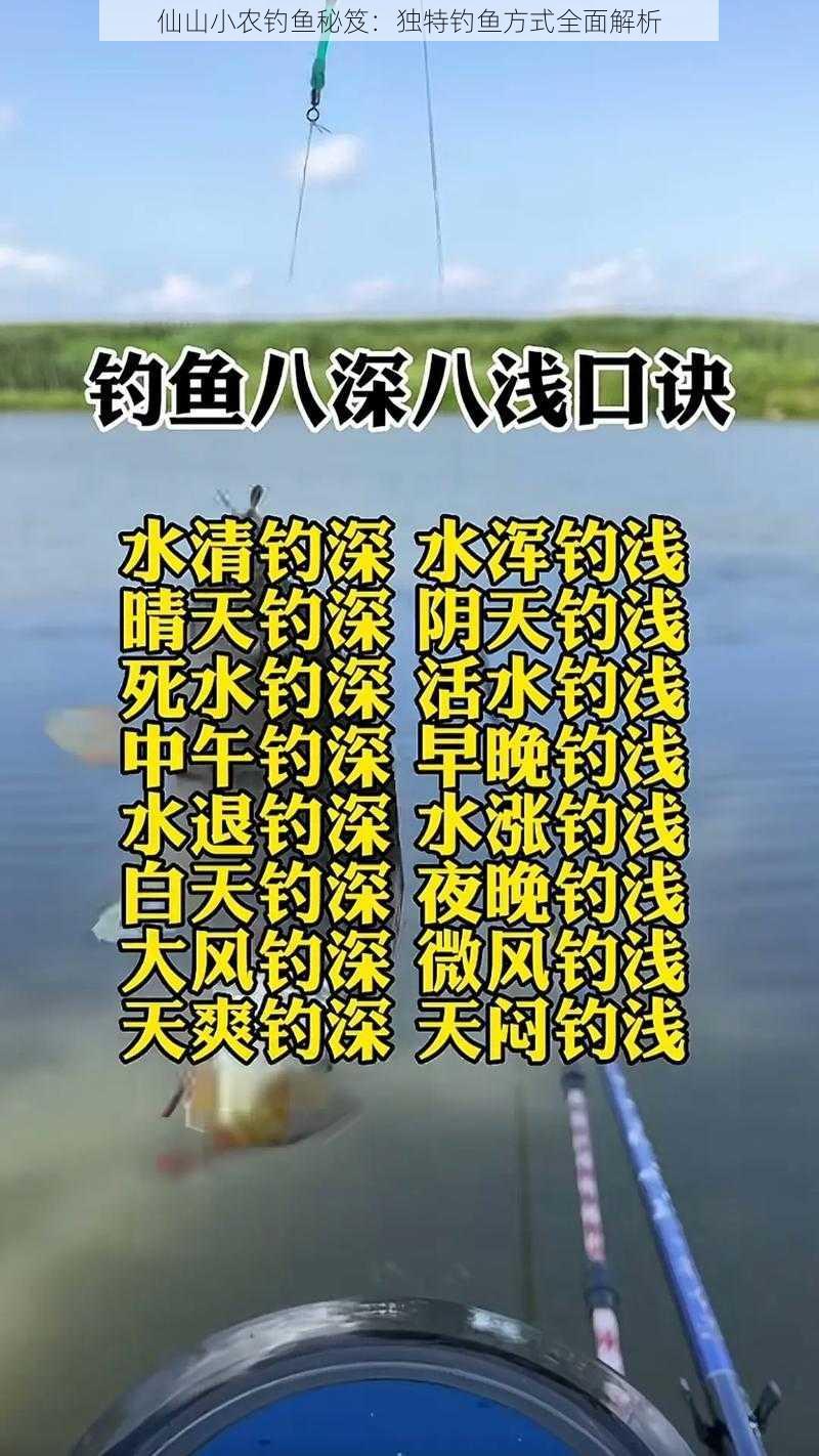 仙山小农钓鱼秘笈：独特钓鱼方式全面解析