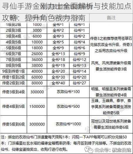 寻仙手游金刚力士全面解析与技能加点攻略：提升角色战力指南