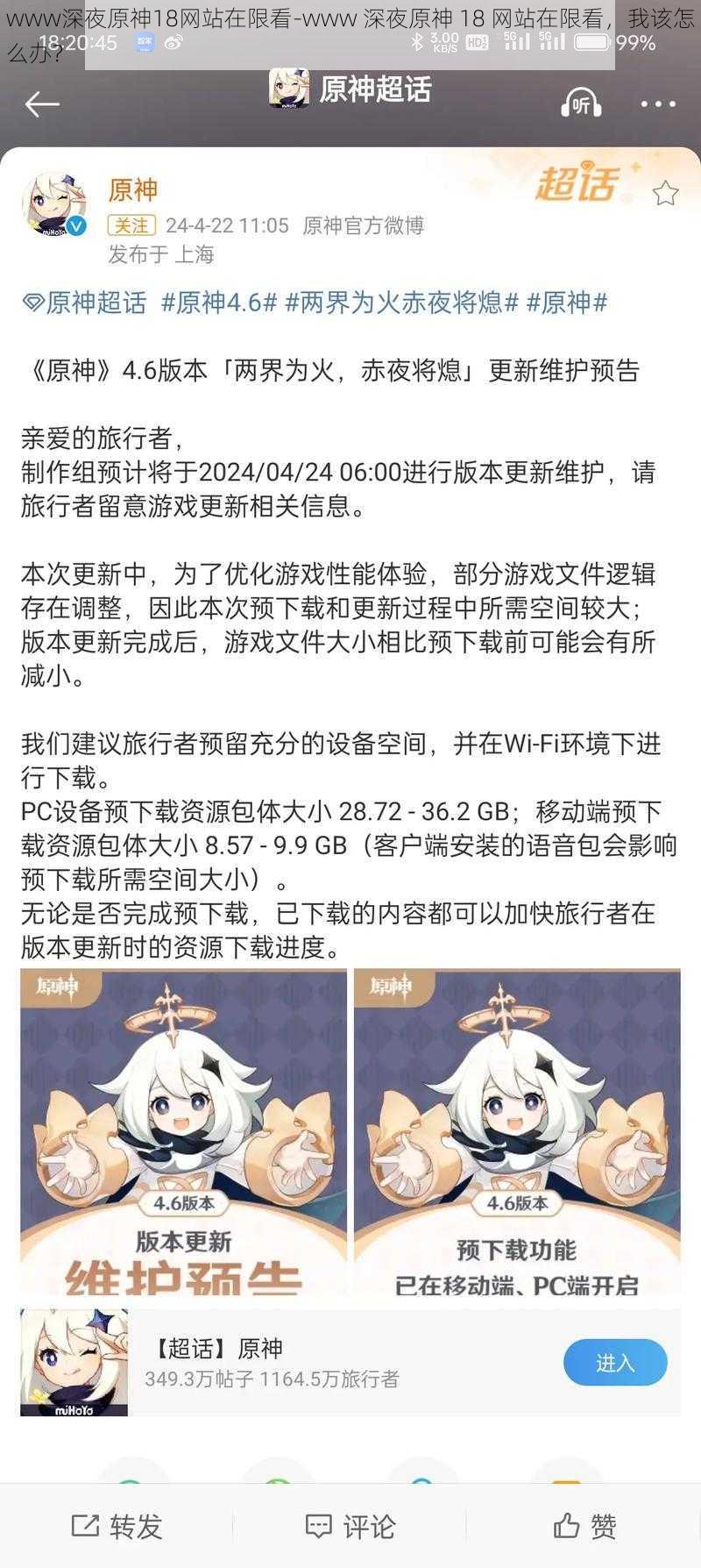 www深夜原神18网站在限看-www 深夜原神 18 网站在限看，我该怎么办？