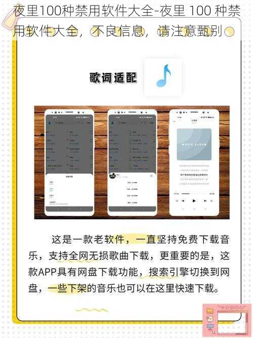 夜里100种禁用软件大全-夜里 100 种禁用软件大全，不良信息，请注意甄别