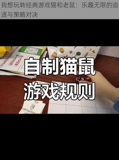 我想玩转经典游戏猫和老鼠：乐趣无限的追逐与策略对决