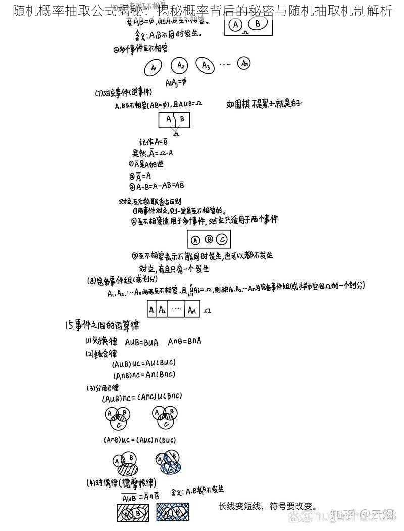 随机概率抽取公式揭秘：揭秘概率背后的秘密与随机抽取机制解析